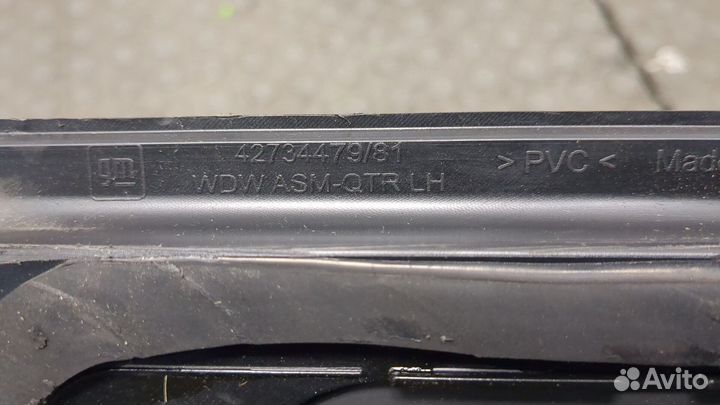 Стекло кузовное боковое левое заднее Renault Koleos 2016, 2016