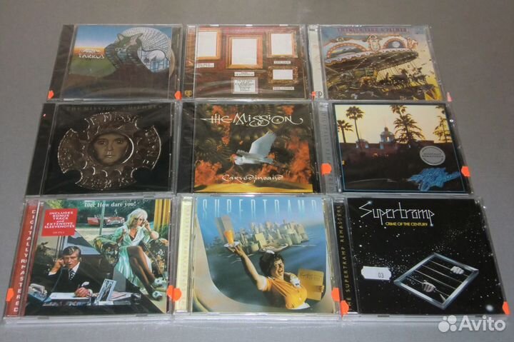 CD 10CC, Supertramp, Eagles, The Mission, ELP