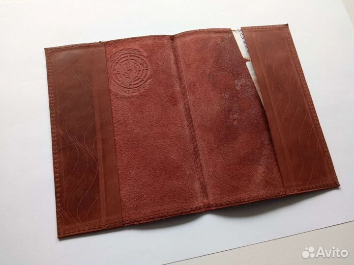 Обложка на паспорт натуральная кожа