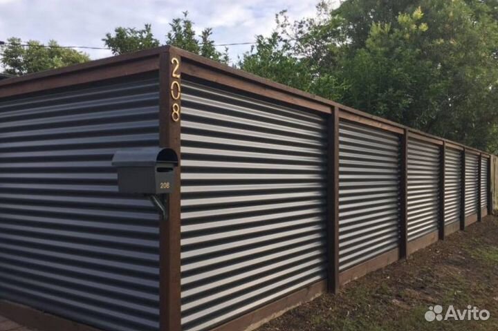 Забор металлический профессионально под ключ