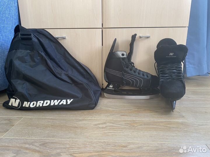 Коньки Nordway 39 размер чёрные