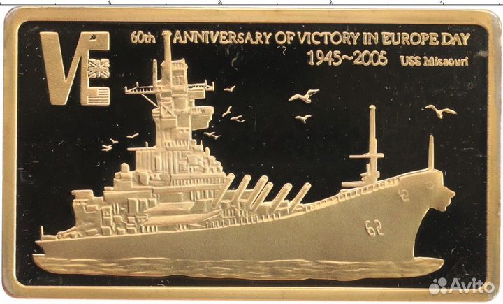 Монета корабль Миссури