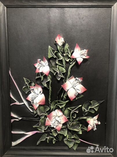 Картина из натуральной кожи 60х80