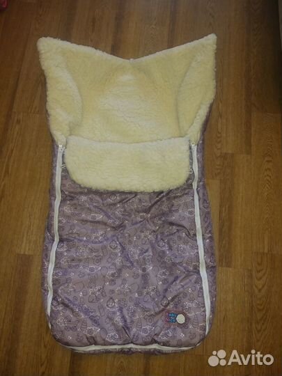 Конверт в коляску на овчине