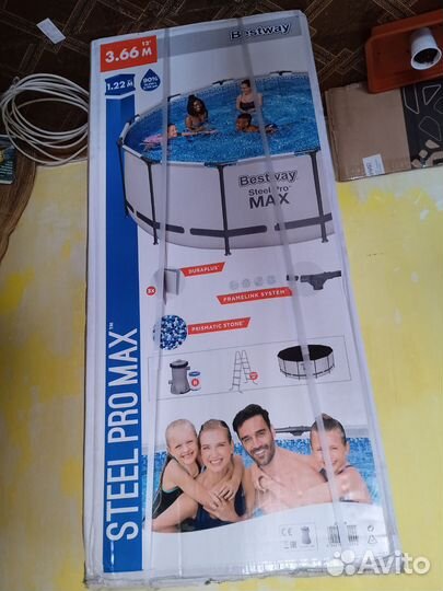 Каркасный бассейн 366 на 122 новый