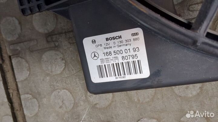 Вентилятор радиатора Mercedes A W168, 2003