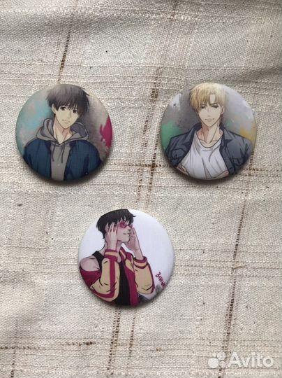 Значки по Banana Fish (Рыбка-бананка)