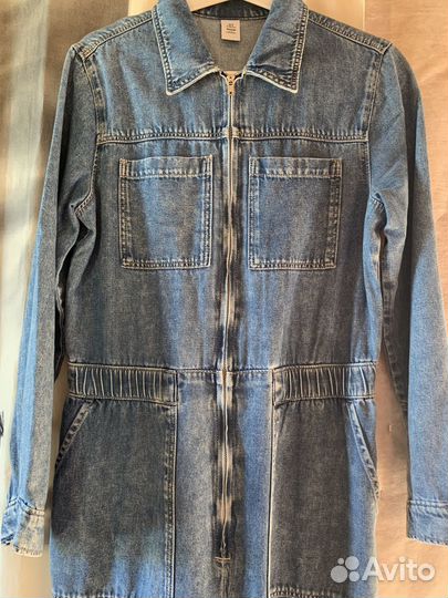 Джинсовый комбинезон женский