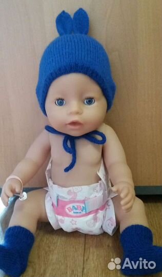 Шапка-зайка для Baby Born Новая