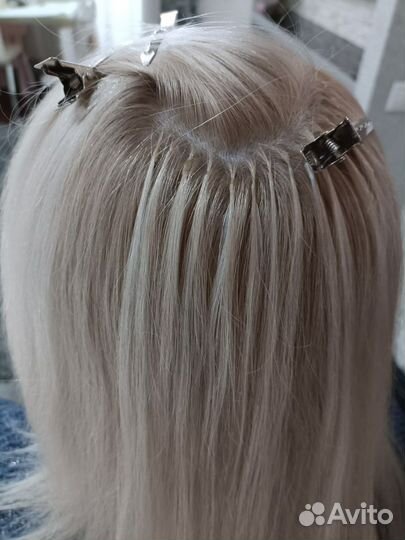 Волосы для наращивания блонд, наращивание волос