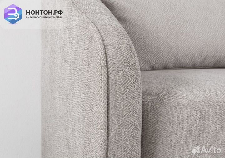 Кресло Бернис светло-серое