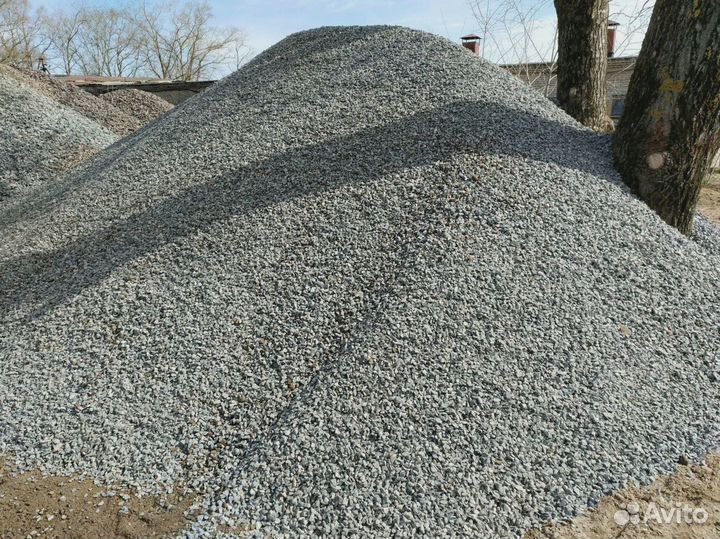 Щебень, песок мытый, щпс