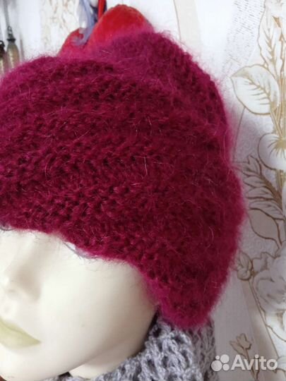 Шапка мохеровая