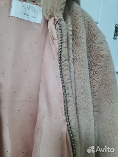 Шубка тедди zara