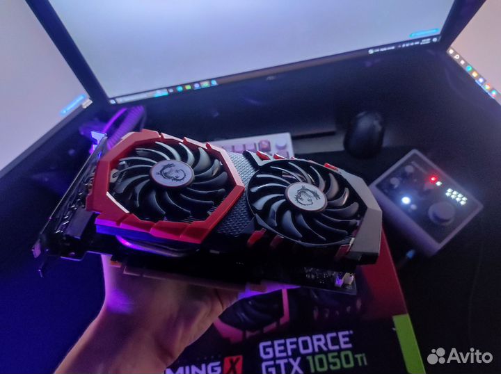 Видеокарта MSI GeForce GTX 1050 Ti gaming X