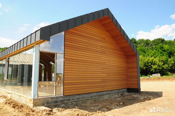 Деревянный фасад дома