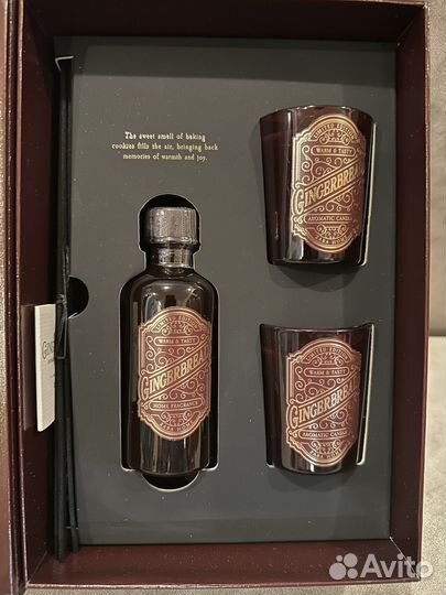 Zara Home gingerbread Набор диффузор + 2 свечи