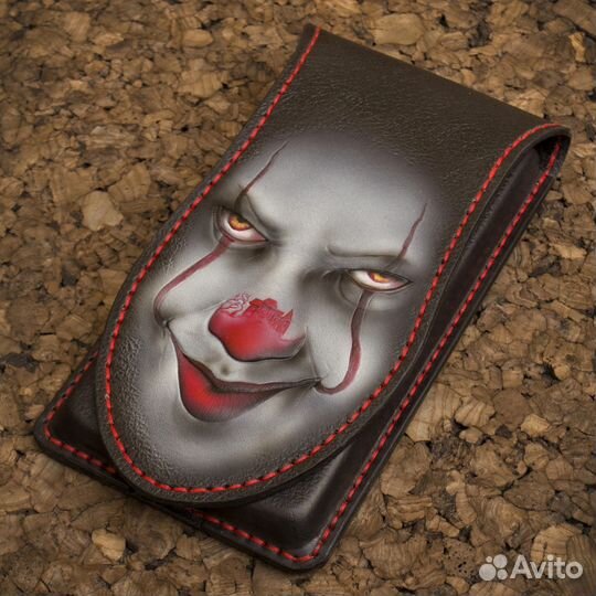 Чехол для телефона на пояс, кожа, ручная работа