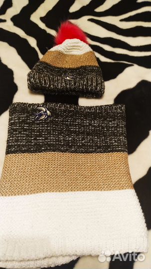 Набор бафф и шапка для девочки