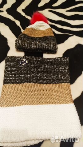 Набор бафф и шапка для девочки