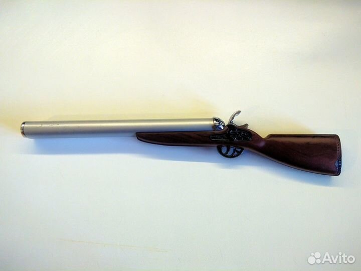 Зажигалка пьезо турбо двустволка