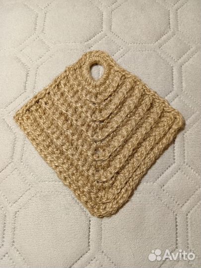 Прихватка/подставка для кухни из джута