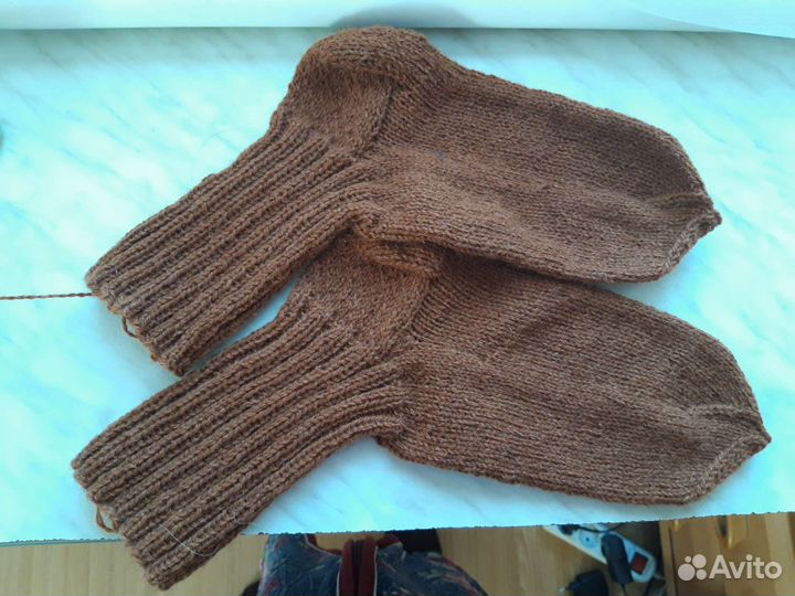 Шерстяные носки ручной работы