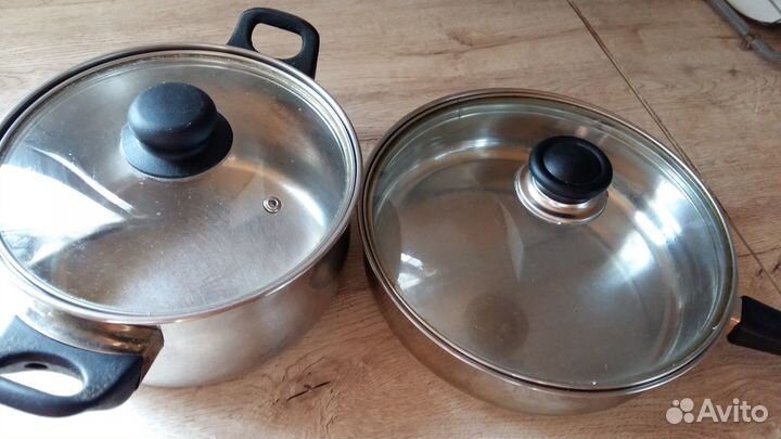 Сковорода Кастрюля 3л Happy Lady нержавейка