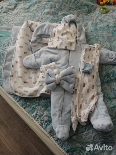 Конверт на выписку для мальчика весна осень