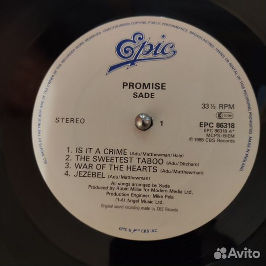 Sade – promise (UK)