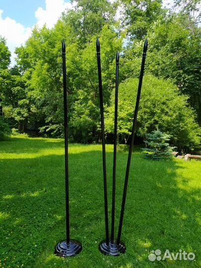 Флагшток напольный дерево. Производство