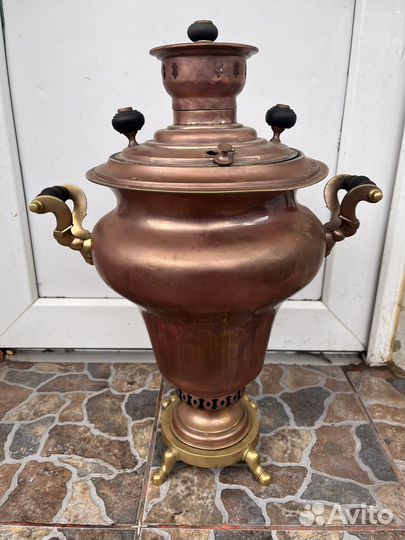 Самовар старинный на дровах бр Шемариных