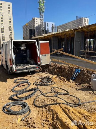 Аренда компрессора с отбойными молотками