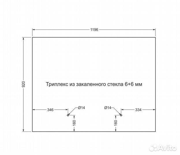 Триплекс из закаленного стекла