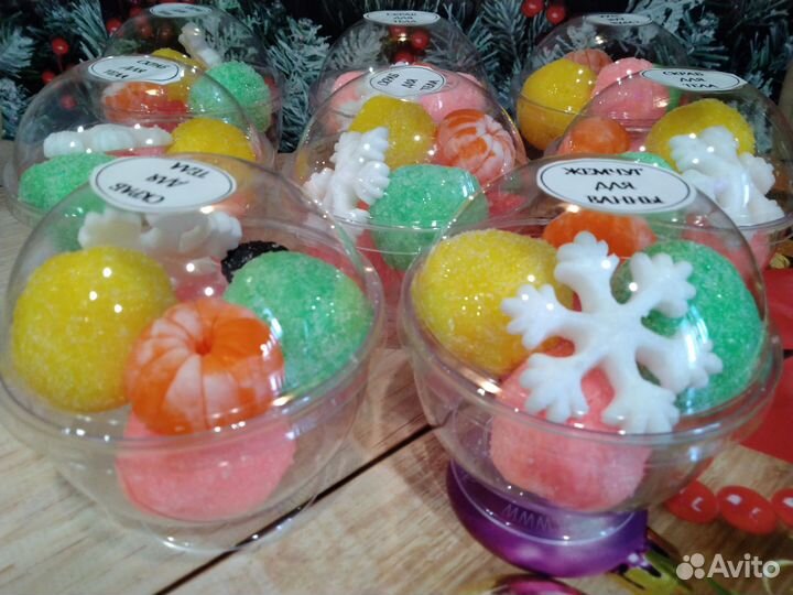 Мыло ручной работы, подарки новый год