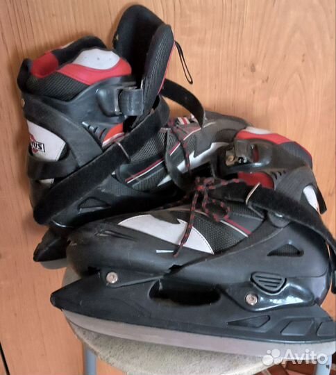 Ролики плюс коньки на льду