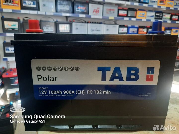 Акб 100Ач TAB Polar Jis на SsangYong