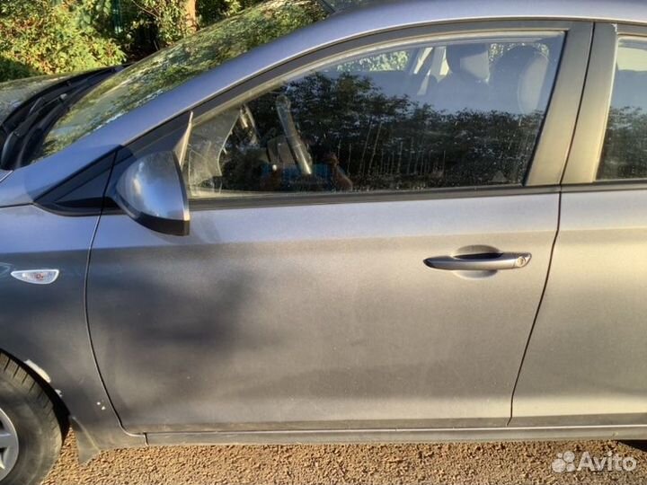 Дверь передняя левая Hyundai Solaris седан G4FG