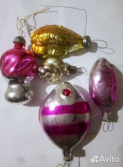 Елочные игрушки СССР Кукуруза Горошек Орешек