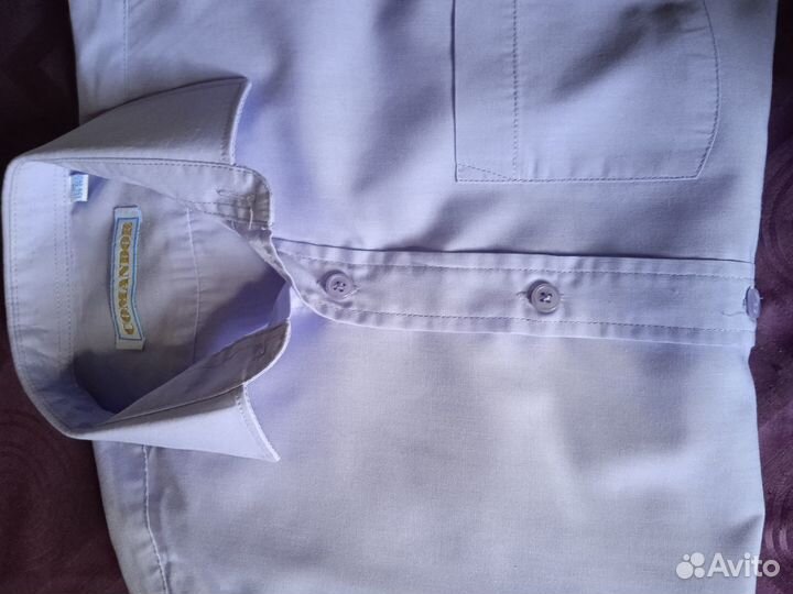 Рубашка школьная 134-140