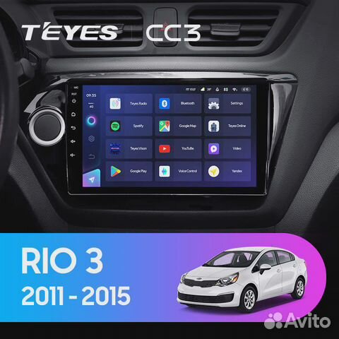 Магнитола Teyes CC3 4/32 для Kia Rio 12+