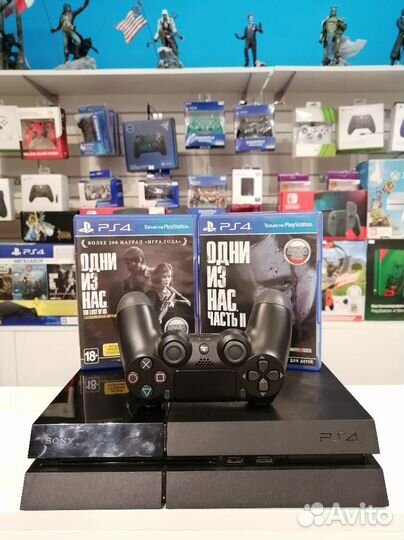 PS4 fat + эксклюзивная серия игр Одни из нас