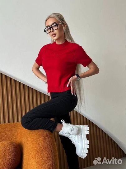 Трикотажная футболка celine