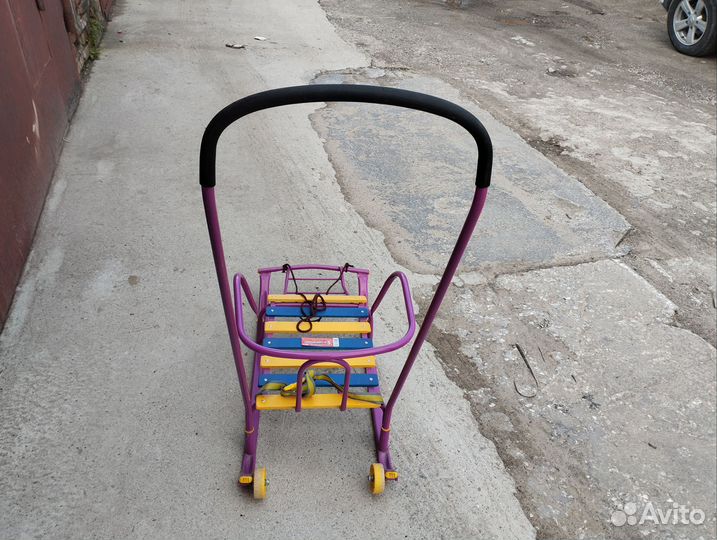 Детские санки с колесами