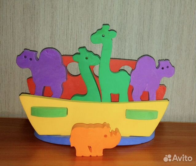 Игрушка Кораблик с животными Ноев ковчег