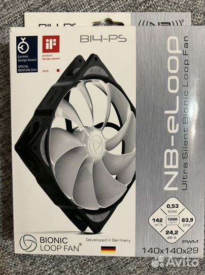 Noiseblocker BionicLoop Fan B14-PS 140*140*29