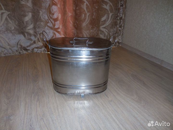 Добротный Бак Нержавейка20л:Крышка,Подставка,Ручки