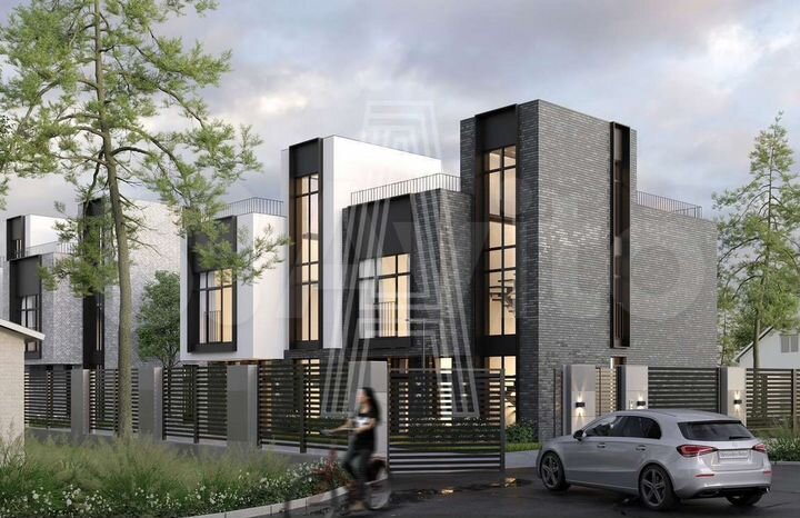 Таунхаус 168,9 м² на участке 3 сот.