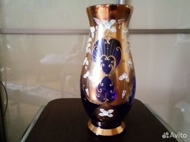 Ваза Богемское стекло