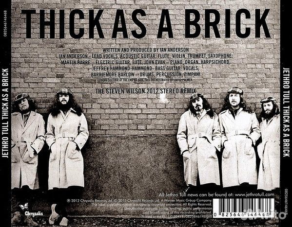 Jethro Tull - Thick As A Brick (stereo remix) CD